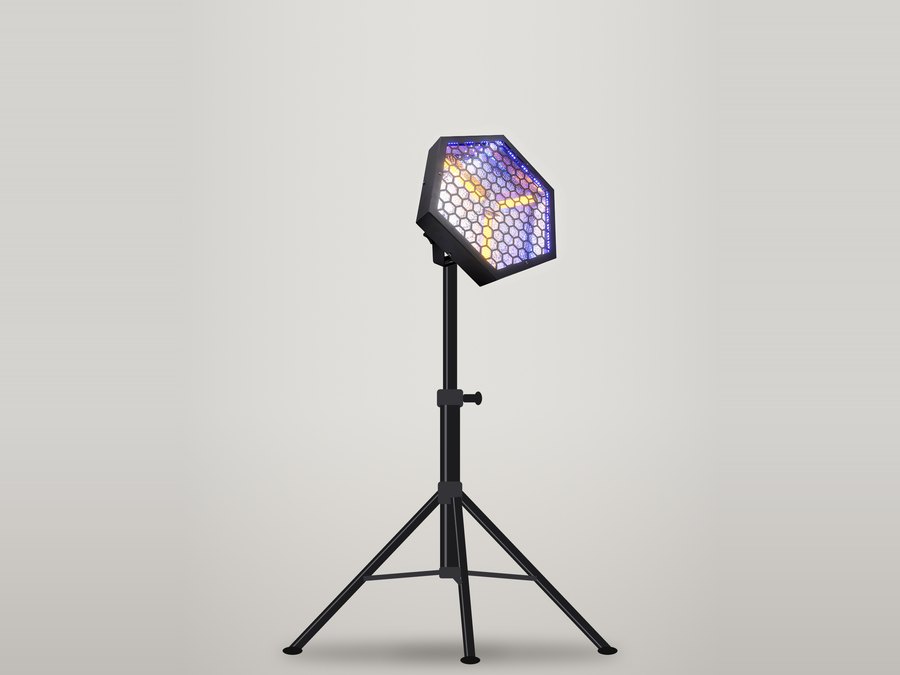 Retro LED-lampe – hexagon